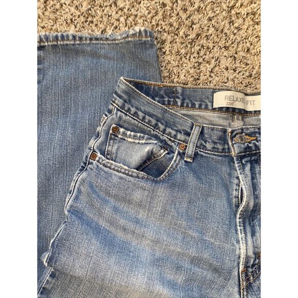 Levi's 550 Relaxed Fit Straight Leg Jeans Men's 33x30 Light Wash 100% Cotton - Picture 3 of 11